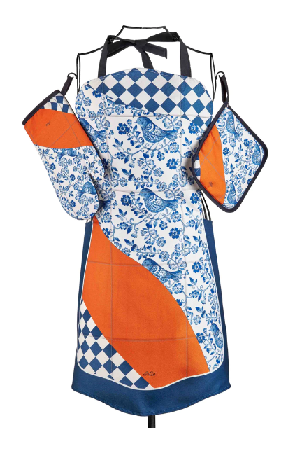 Birdy Apron, Oven Glove, and Pot Holder Set