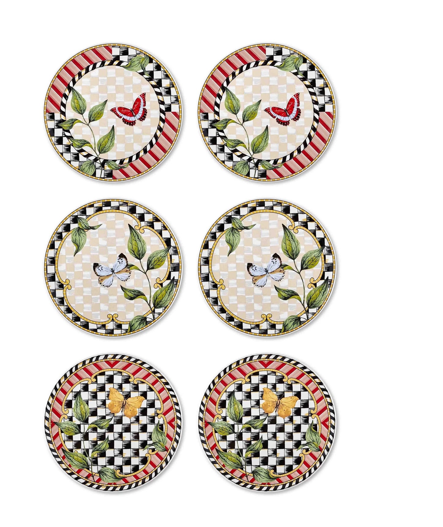 Jardin Series Side Plates, Set of 6