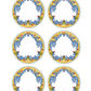 Limoncello Series Dinner Plates, Set of 6