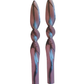 Mink Droplet Spiral Candle, Set of 2