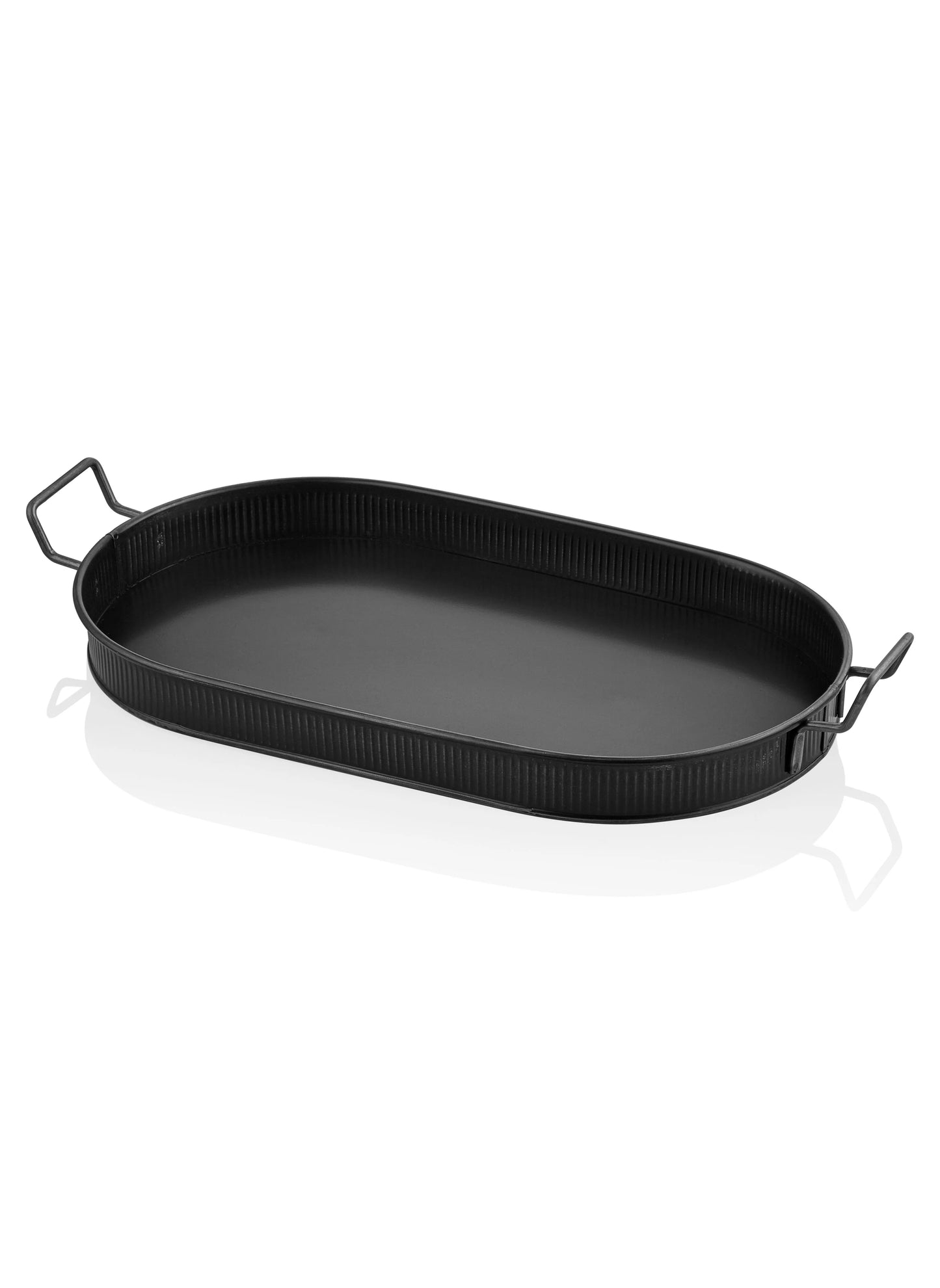 Black Oval Serving Tray (66 x 32 cm)