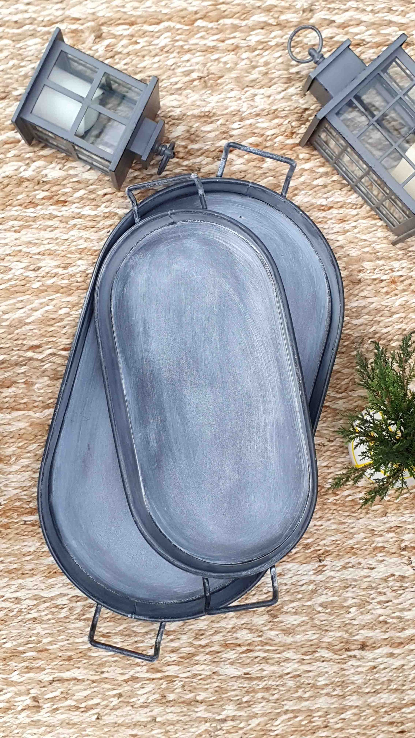 Stone Series Oval Serving Tray (54 x 23 cm)